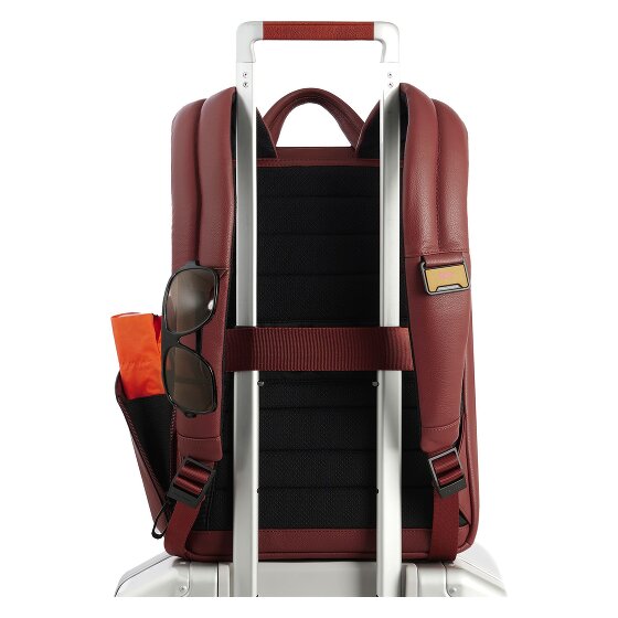 Piquadro Russell Plecak biznesowy Ochrona RFID Skórzany 42 cm Komora na laptopa