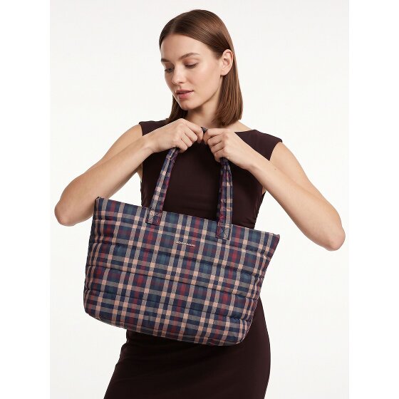 Mandarina Duck Tartan Shopper Bag 42 cm