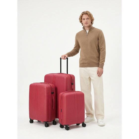 Travelite Air Stripe 4 kółka Zestaw walizek 3-części z funkcją poszerzenia