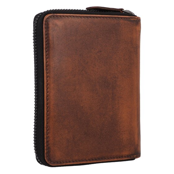 Greenburry Destressed Portfel Ochrona RFID Skórzany 13 cm