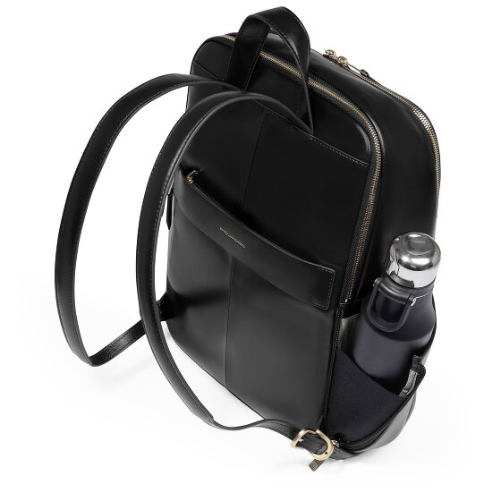 Piquadro Blue Square Plecak Ochrona RFID Skórzany 37 cm Komora na laptopa