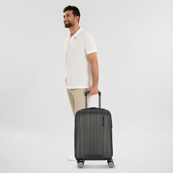 Polestream Moonrock 4 kółka Walizka kabinowy S 55 cm z plisą rozprężną