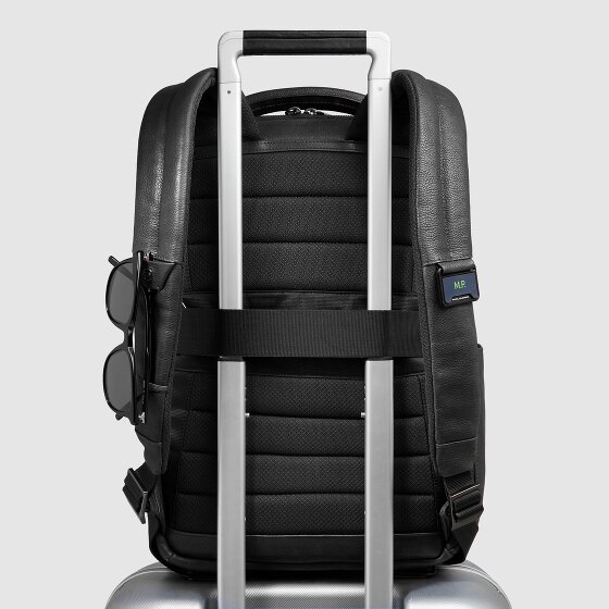 Piquadro Cronus Plecak biznesowy Ochrona RFID Skórzany 41 cm Komora na laptopa