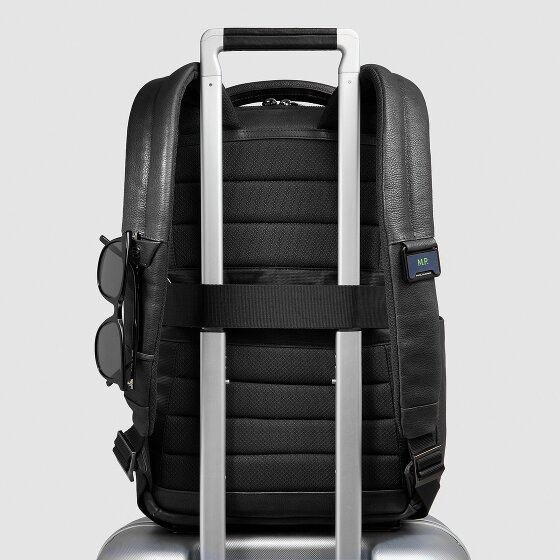Piquadro Cronus Plecak biznesowy Ochrona RFID Skóra 41 cm Komora na laptopa