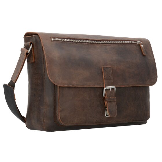Leonhard Heyden Salisbury Messenger Leather 40 cm Komora na laptopa