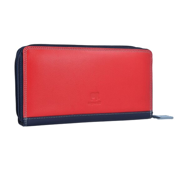 Mywalit Duża podwójna portmonetka skórzana 18 cm