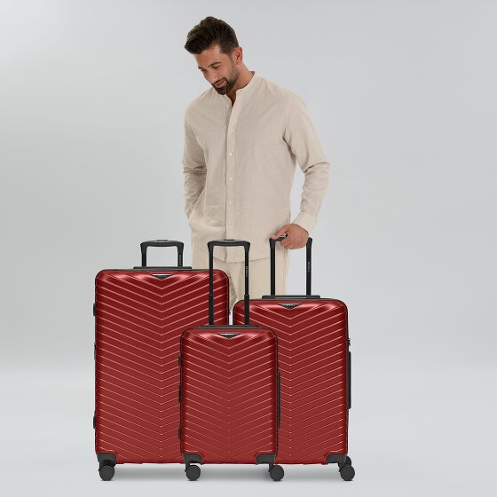 Redolz Essentials 18 4 kółka Zestaw walizek 3-części z plisą rozprężną