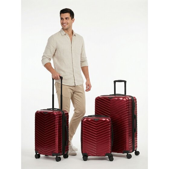 Redolz Essentials 18 4 kółka Zestaw walizek 3-części z plisą rozprężną