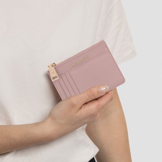 Lazarotti Skórzane etui na klucze Bologna 11,5 cm z przegródką na przywieszkę powietrzną