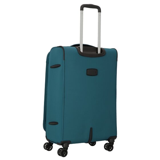 d&n Travel Line 9504 4 kółka Walizka M 67 cm z plisą rozprężną