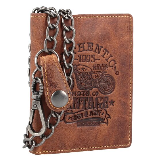 Greenburry Vintage Cafe Racer Wallet RFID Leather 9,5 cm