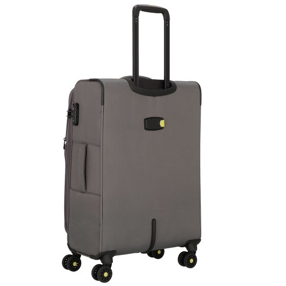 d&n Travel Line 9704 4 kółka Walizka M 68 cm z plisą rozprężną