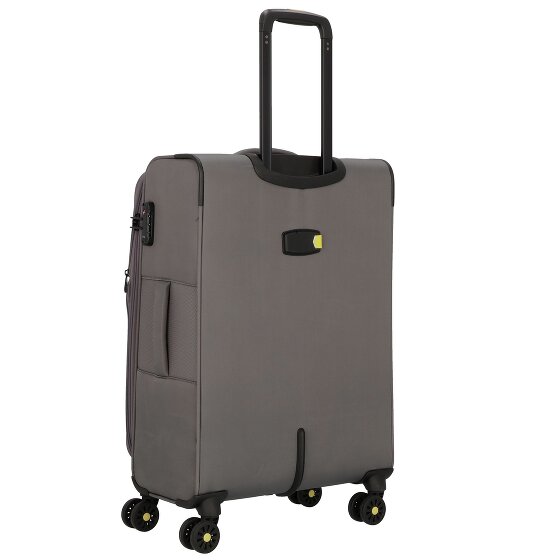 d&n Travel Line 9704 4 kółka Walizka M 68 cm z plisą rozprężną