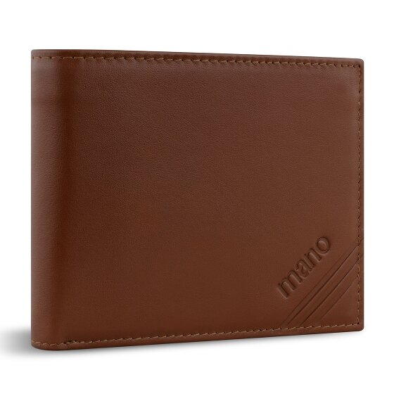 mano Don Antonio Portfel Ochrona RFID Skórzany 12 cm