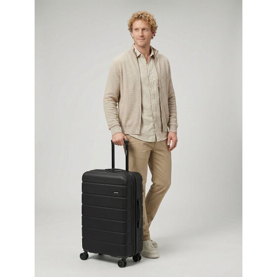 Saxoline Miami 4 kółka Walizka M 65 cm z plisą rozprężną