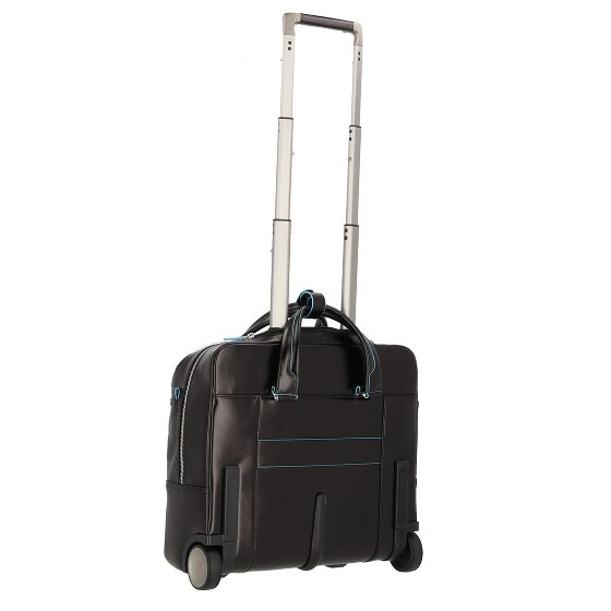 Piquadro Blue Square 2-Wheel Business Trolley Leather 36 cm Laptop Compartment