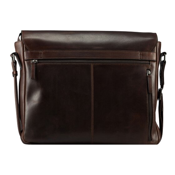 Jost Lund Briefcase Messenger Skórzany 41.5 cm Komora na laptopa