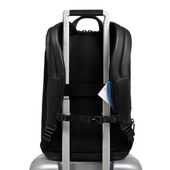 Piquadro Zaino Plecak Skórzany 42 cm Komora na laptopa