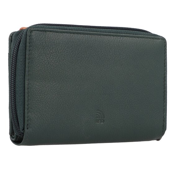 Greenburry Nappa Portfel Ochrona RFID Skórzany 14 cm