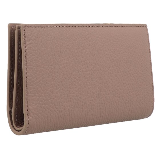 Coccinelle Metallic Portfel Ochrona RFID Skórzany 16 cm