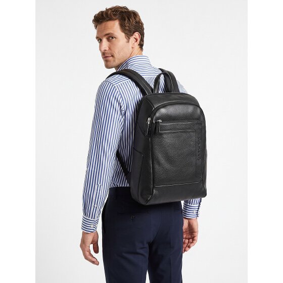 Piquadro Plecak Skóra 39 cm Komora na laptopa