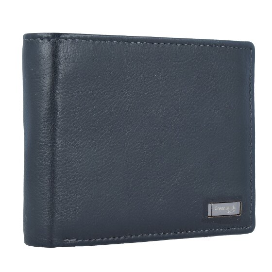 Greenland Nature Czarny Nappa Wallet RFID Leather 12 cm