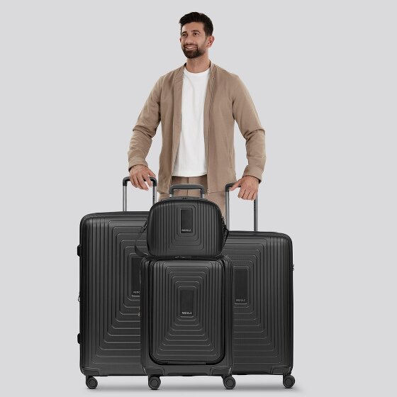 Redolz Zestaw walizek na 4 kółkach Essentials14 Beautycase 4szt z rozkładaną przegrodą na laptopa