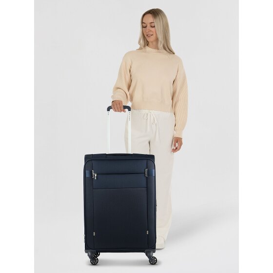 Samsonite Citybeat 4 kółka Walizka 66 cm z plisą rozprężną