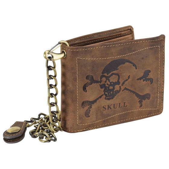 Greenburry Vintage Skull Wallet Leather 12 cm