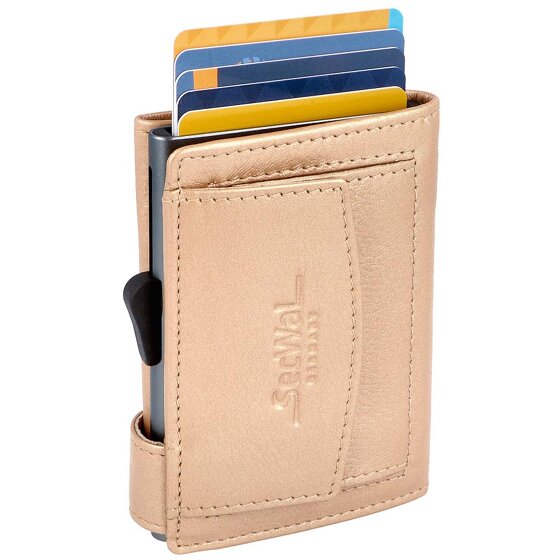 SecWal Skórzane etui na karty kredytowe RFID 7 cm