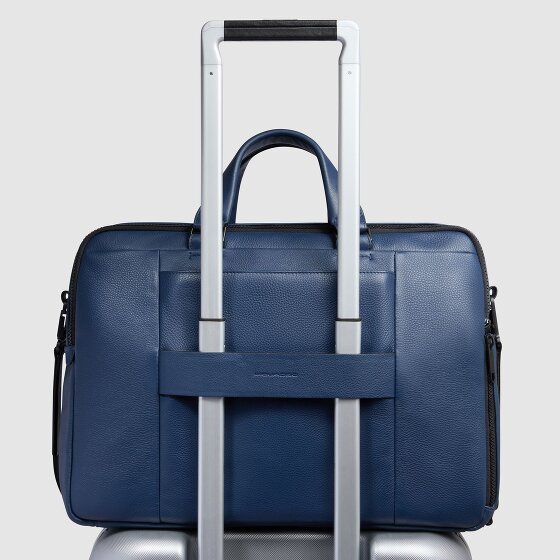 Piquadro Than Teczka Skórzany 30 cm Komora na laptopa