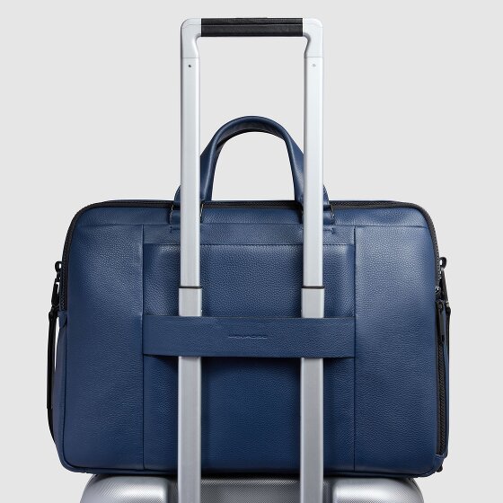 Piquadro Than Teczka Skórzany 30 cm Komora na laptopa