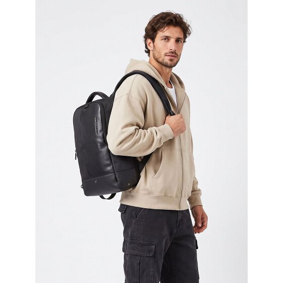 Piquadro Sync Plecak Ochrona RFID Skóra 47 cm Komora na laptopa