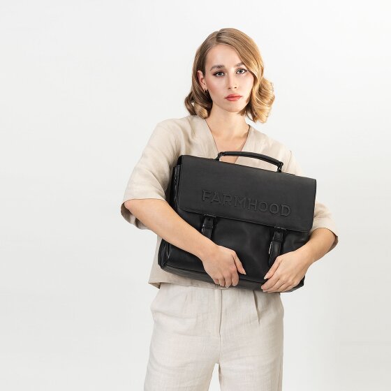 Farmhood Memphis Teczka XXL 3 komory skóra 39 cm