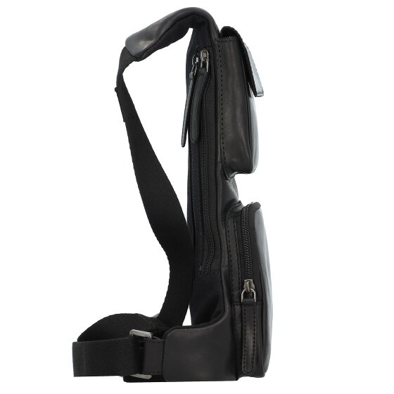 Greenburry Pure Black Torba na ramię Skórzany 16 cm