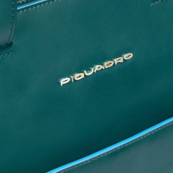 Piquadro Blue Square Shopper Bag Skórzany 40 cm