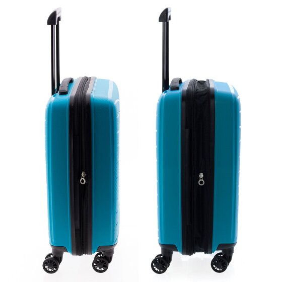 Gladiator 1700 4 kółka Walizka kabinowy 55 cm z plisą rozprężną