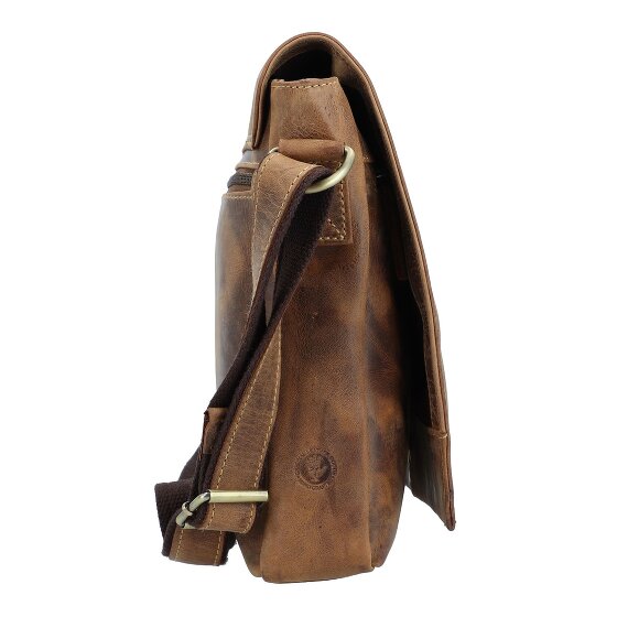 Greenburry Vintage Messenger Shoulder Bag Leather 33 cm