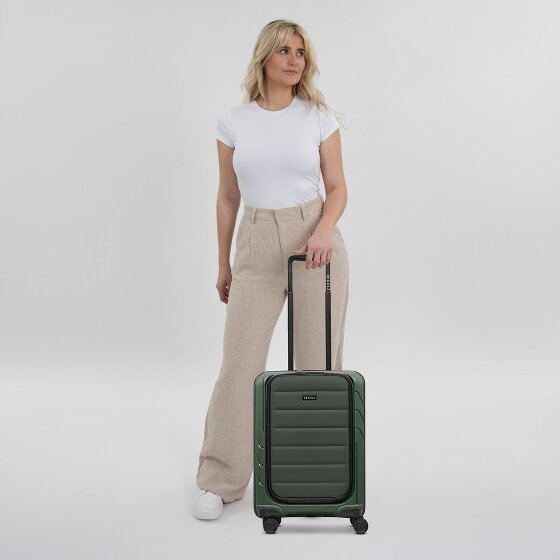 Redolz Essentials 17 4-kołowy wózek kabinowy 55 cm z miękką kieszenią na laptopa