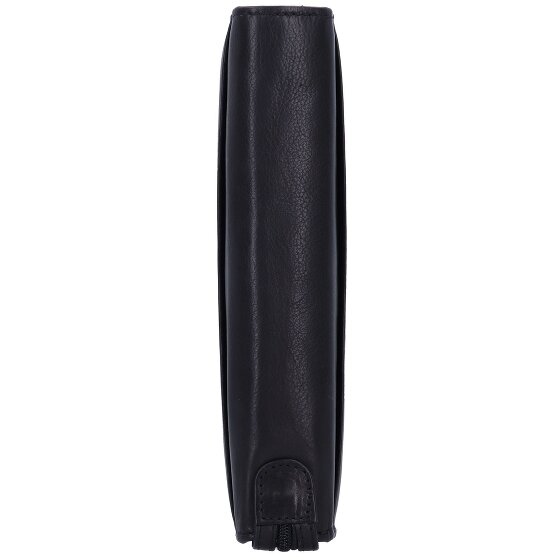 Greenland Nature Czarny Nappa Ring Folder Leather 19 cm