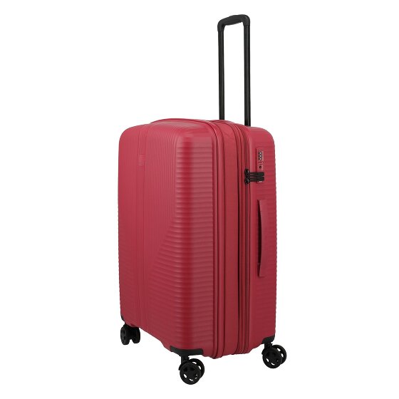 Travelite Air Stripe 4 kółka Walizka M 66 cm z plisą rozprężną