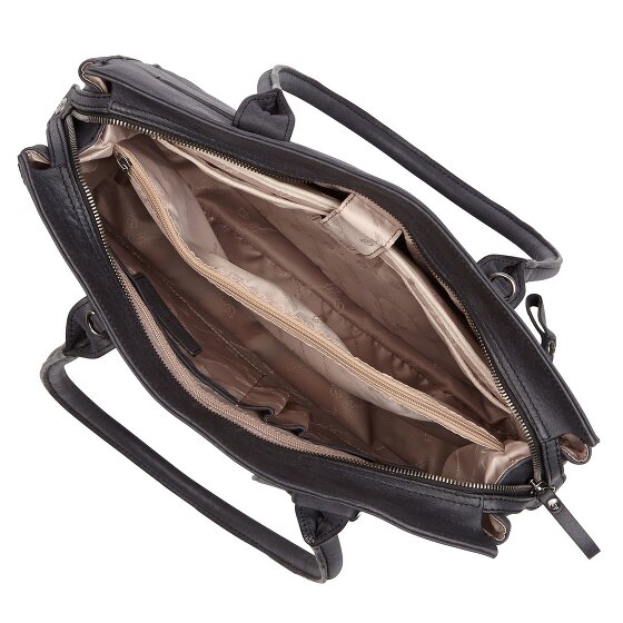 Castelijn & Beerens Skórzana torba na ramię Carisma RFID z przegrodą na laptopa 38 cm