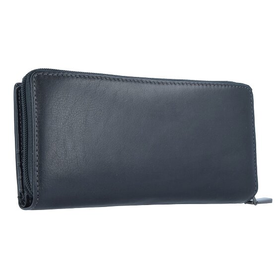 Greenland Nature Black Nappa Wallet RFID Leather 20 cm