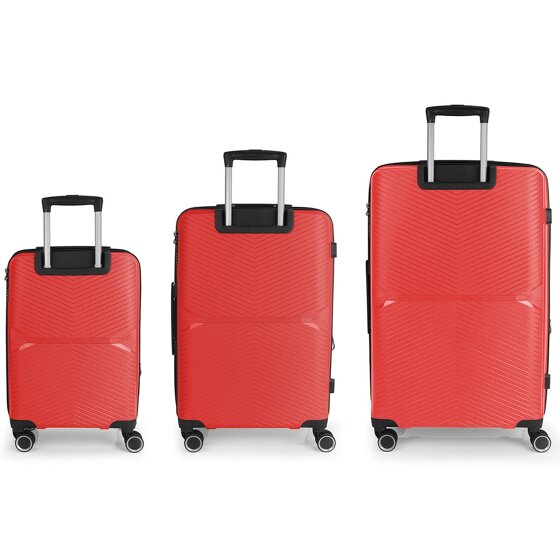 Gabol Kume 4 kółka Zestaw walizek 3-części z plisą rozprężną