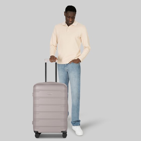 d&n South Dakota 4 kółka Walizka M 66 cm z plisą rozprężną