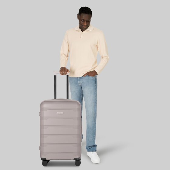 d&n South Dakota 4 kółka Walizka M 66 cm z plisą rozprężną