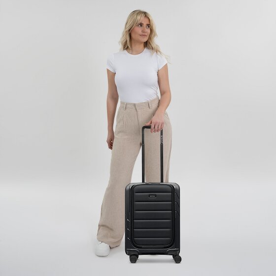 Redolz Essentials 17 – Walizka kabinowa na 4 kółkach, 55 cm, z miękką kieszenią na laptopa