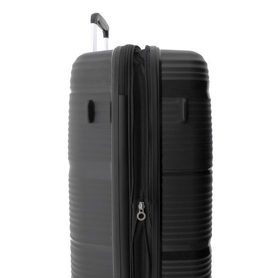 Gladiator 0800 4 kółka Walizka 76 cm z plisą rozprężną