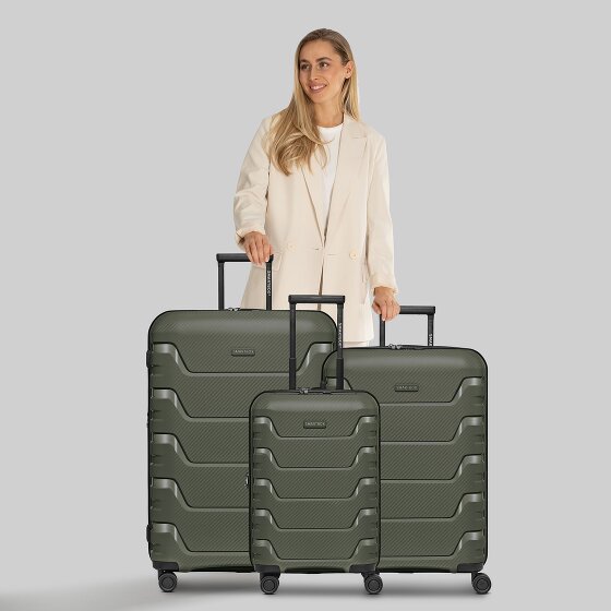 Smartbox Edition 01 4 kółka Zestaw walizek 3-części z plisą rozprężną