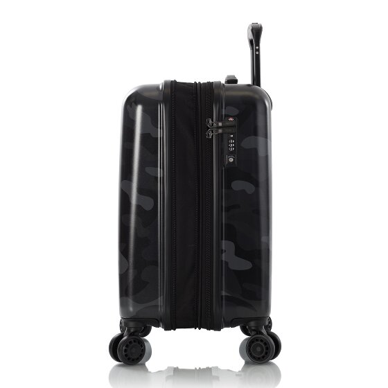 Heys Black Camo 4 kółka Walizka kabinowa S 53 cm z funkcją poszerzenia